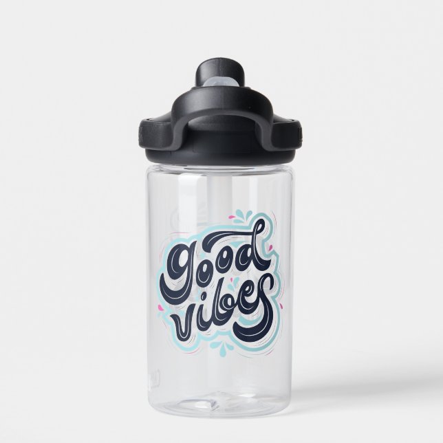 Botella de Agua Buenas Vibraciones (Parte trasera)