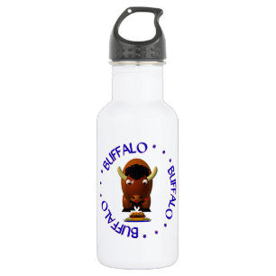 Botella De Agua Búfalo lindo con carne en las alas de Weck y Búfal