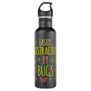 Botella De Agua Bug distraído fácilmente por bugs Funny Insects Sc