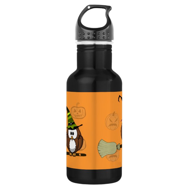 Botella De Agua búho de bruja (Anverso)