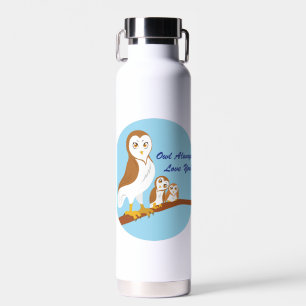 Botella De Agua ¡Búho Siempre Te Ama!