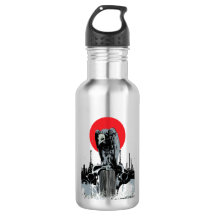 Buitre en Coche Antiguo con Sol Rojo