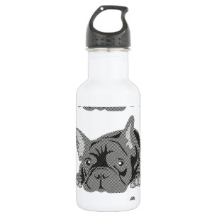 Botella De Agua Bulldog de líneas