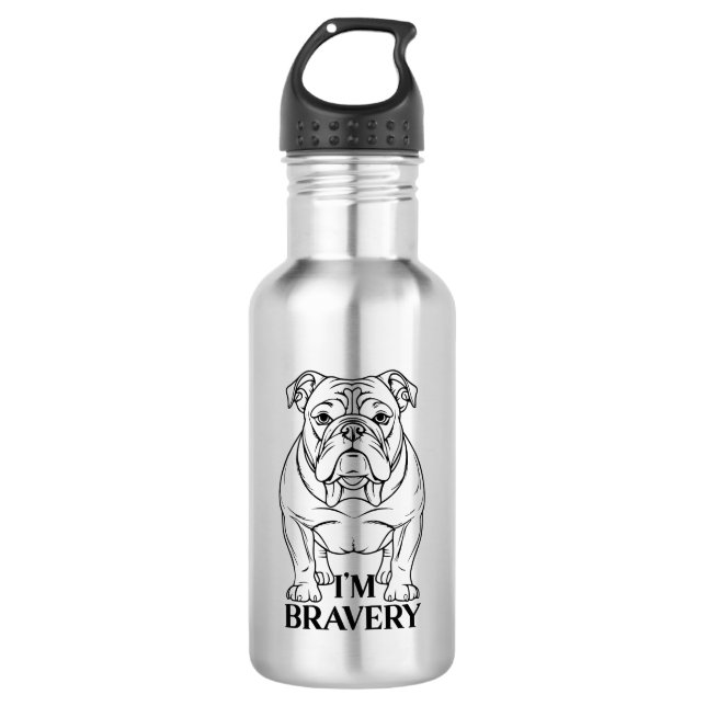 Botella De Agua Bulldog Dog (Anverso)