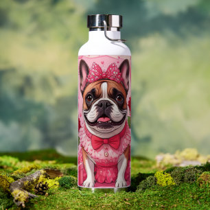 Botella De Agua Bulldog Francés Enamorado French Bulldog