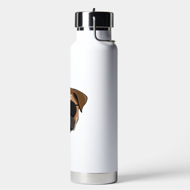 Botella De Agua Bulldog friki (Izquierda)