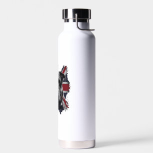 Botella De Agua Bulldog inglés divertido