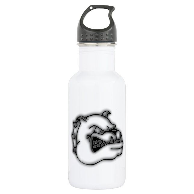 Botella De Agua Bulldog loco (Anverso)