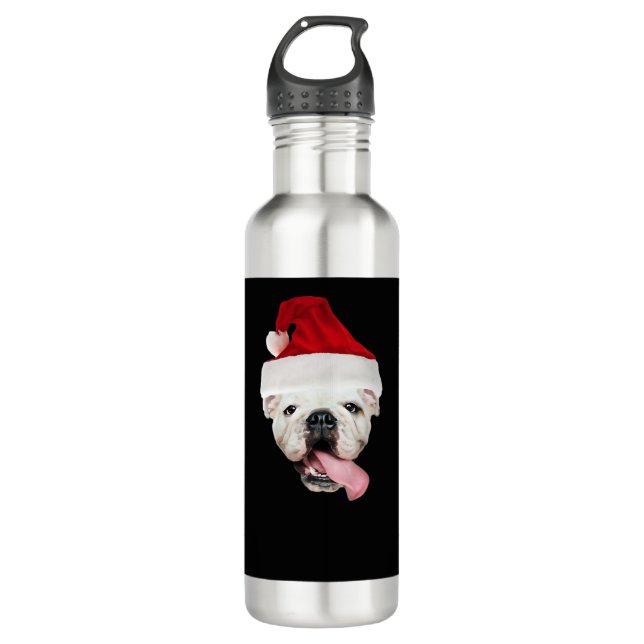Botella De Agua Bulldog Santa Essential T-Shirt (Anverso)