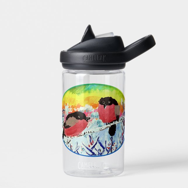 Botella De Agua Bullfinch Bird (Izquierdo)