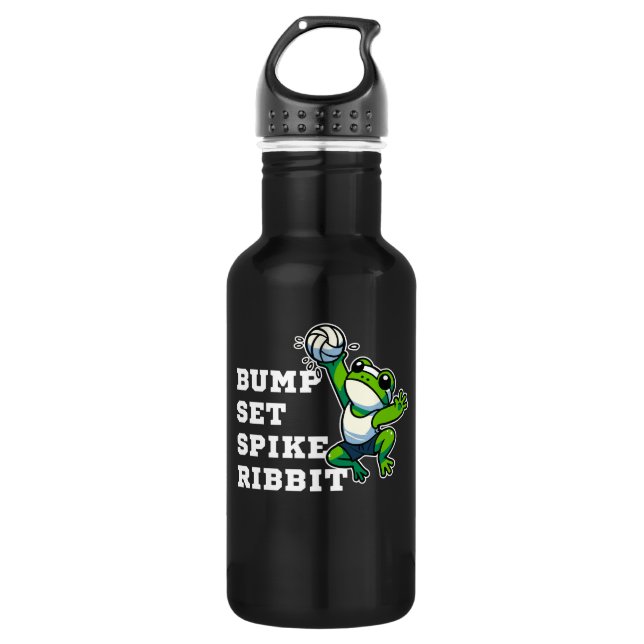 Botella De Agua Bump, Set, Spike, Ribbit (Anverso)