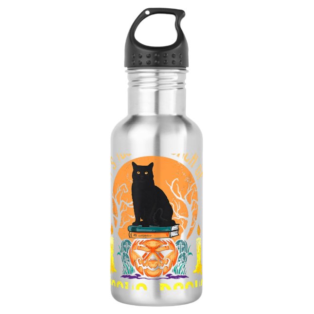 Botella De Agua Bunch of Hocus Pocus Black Cat (Anverso)