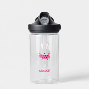 Botella De Agua Bunny Eating Watermelon