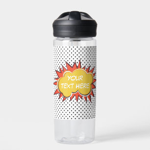 Botella De Agua Burbuja de texto de Personalizado de explosión de