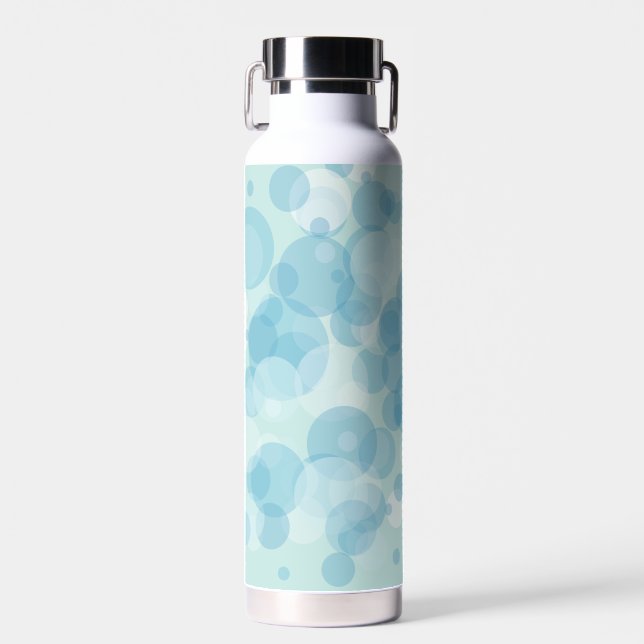 Botella De Agua Burbujas azules (Delantero)