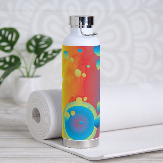BOTELLA DE AGUA BURBUJAS COLORIDAS (Yoga (girado))