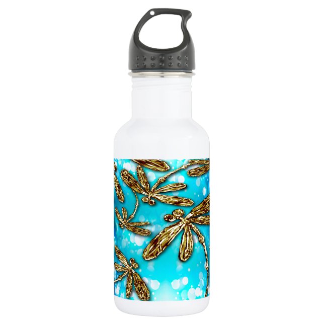 Botella De Agua Burbujas de vuelo de Dragonfly (Anverso)