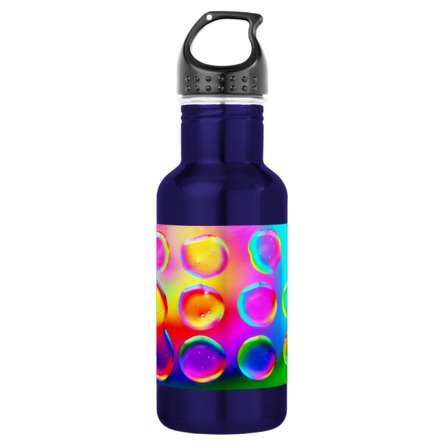 Botella De Agua Burbujas del arco iris (Anverso)