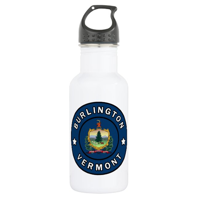 Botella De Agua Burlington Vermont (Anverso)