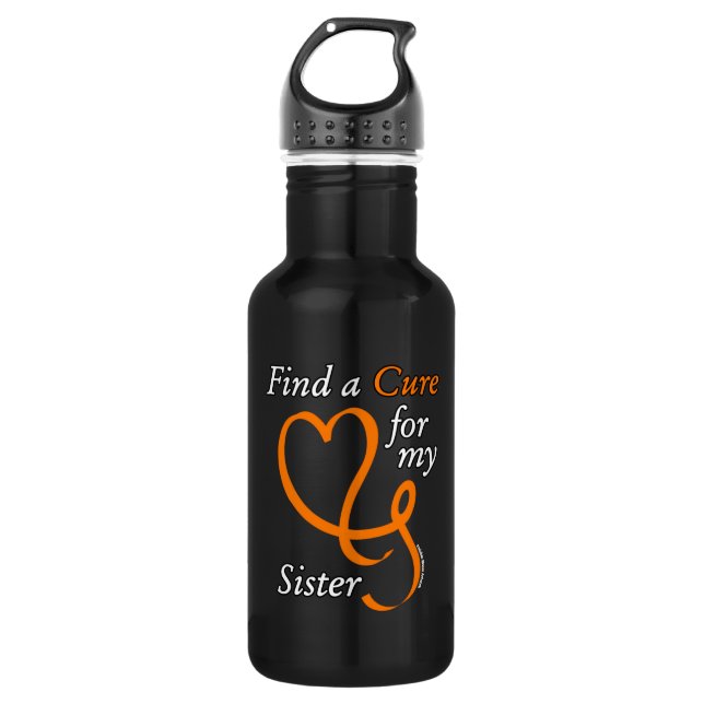 Botella De Agua Buscar una cura/corazón/hermana...RSD/CRPS (Anverso)