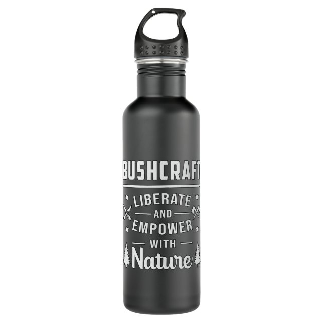 Botella De Agua Bushcraft Apocalypse Survival Outdoor Funny Gift (Anverso)