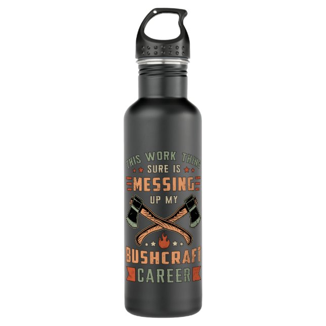 Botella De Agua Bushcraft Survival Bushcraft Divertido divertido a (Anverso)