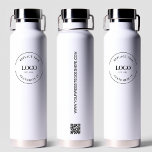 Botella De Agua Business logo Custom QR code website professional<br><div class="desc">Make a lasting impression with our Business Logo Custom QR Code Website Professional Water Bottle. This sleek and professional water bottle is the perfect way to showcase your business logo and increase web-traffic and customer engagement. By incorporating a custom QR code generator on the bottle, you can provide a direct...</div>