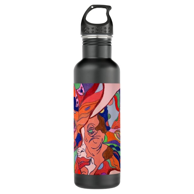 Botella De Agua Butterfly Leaf Portrait Stainless Steel Bottle (Anverso)