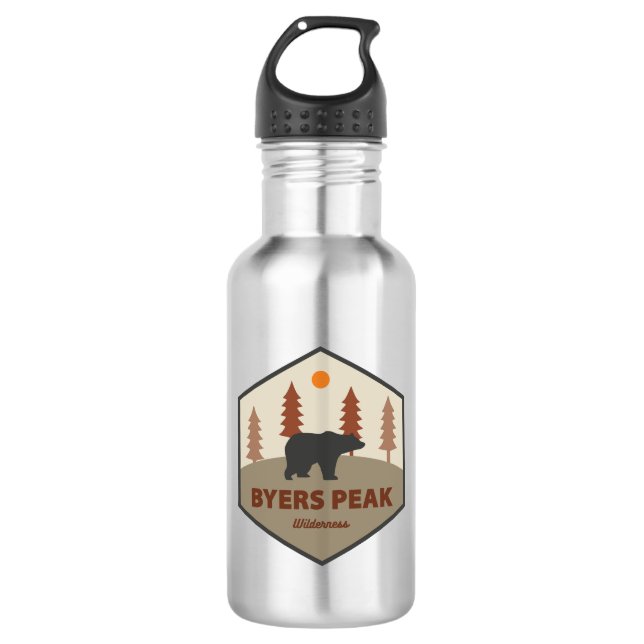 Botella De Agua Byers Peak Wilderness Colorado Bear (Anverso)