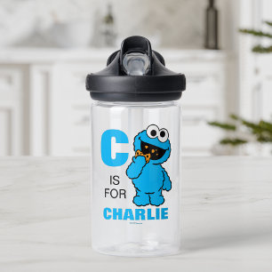Botella De Agua C es para Cookie Monster   Añadir su nombre