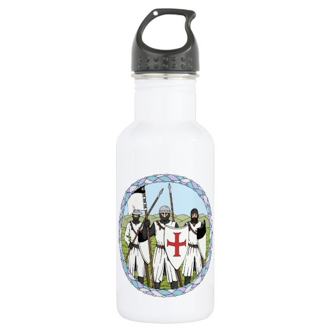 Botella De Agua Caballeros Templarios medievales (Anverso)