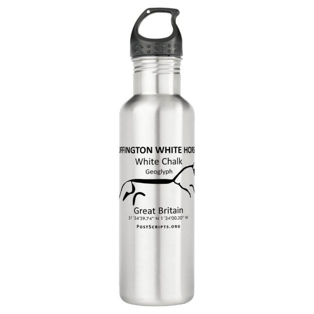 Botella De Agua Caballo blanco de Uffington (Anverso)