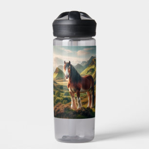 Botella De Agua caballo Clydesdale tierras altas de Escocia
