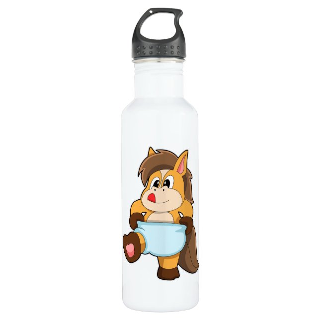 Botella De Agua Caballo de bebé con pañal (Anverso)