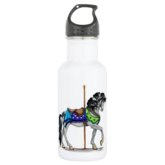 Botella De Agua Caballo de Carrusel (Anverso)