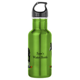 Botella De Agua Caballo de pintura en blanco y negro