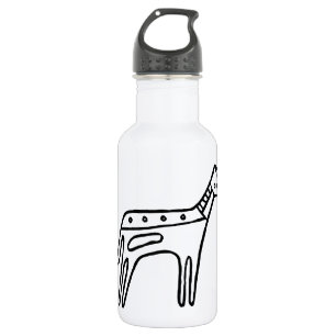 Botella De Agua Caballo, dibujo australiano (aborigen)