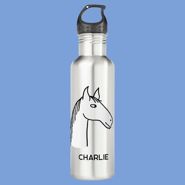 Botella De Agua Caballo divertido personalizado (Subido por el creador)