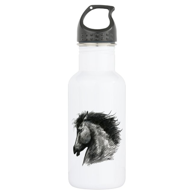 Botella De Agua Caballo Salvaje Ferviente (Anverso)