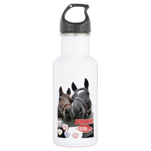 Botella De Agua Caballos el día de San Valentín