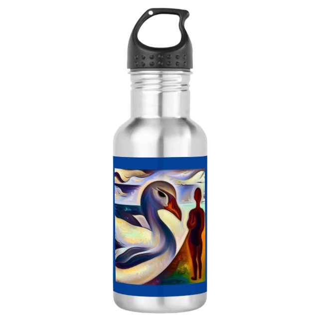 Botella De Agua Cabeza animal espiritual 2 (Anverso)
