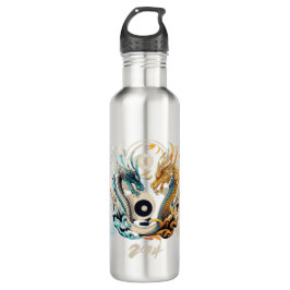Botella De Agua Cabezas de dragón Ying yang 2024
