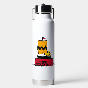 Botella De Agua Cacahuetes   Barco de vela de Woodstock Snoopy Dis