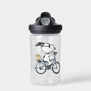 Botella De Agua Cacahuetes Bicicleta Snoopy & Woodstock