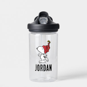 Botella De Agua Cacahuetes   Capa de Beanie de Invierno Snoopy   A