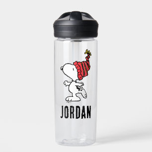 Botella De Agua Cacahuetes   Capa de Beanie de Invierno Snoopy   A