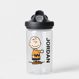 Botella De Agua Cacahuetes   Charlie Brown   Añadir su nombre