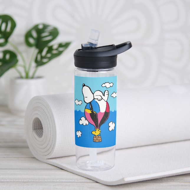 Botella De Agua Cacahuetes | Globo de aire caliente Snoopy & Woods (Yoga)