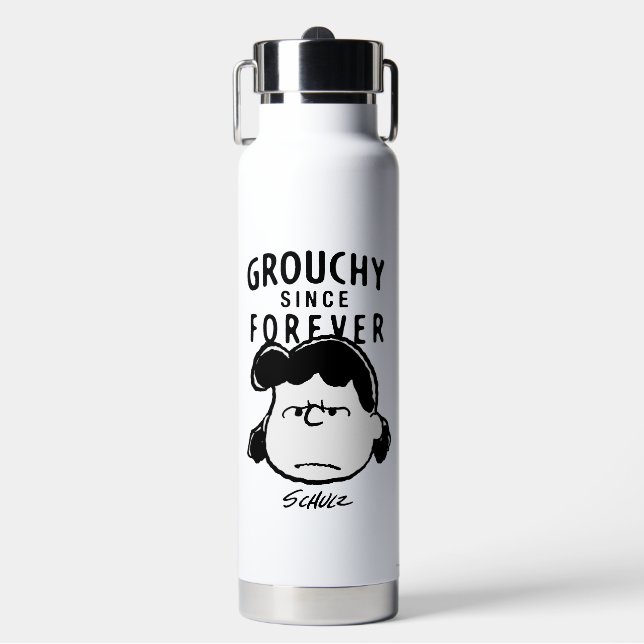 Botella De Agua Cacahuetes | Grouchy Since Forever Lucy (Frente)