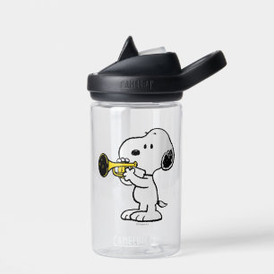 Botella De Agua Cacahuetes   Jugador de trompeta Snoopy
